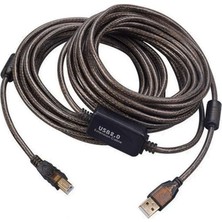 Aslanoğlu Store PM-29486 Şeffaf Chipset 10 Metre USB 2.0 Yazıcı Kablosu