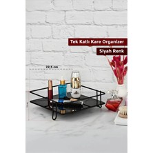 St. Morritz Tek Katlı Kare Sunumluk Organizer Tepsi