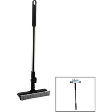 St. Morritz 2in1 Başlı=çekpas - File Kaplı Sünger Çok Amaçlı Yüzey Temizlik Mop - Camsil Kilitli Uzayan Metal SAP=56-94CM (5491)