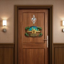 St. Morritz Hoşgeldin Ramazan Kapı Süsü – Dekoratif Ahşap Görünümlü Ramazan Süsü