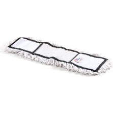 St. Morritz Nemli Palet Mop Nem Alıcı Geniş Paspas - 100 cm - Pamuklu - Beyaz - 1 Adet