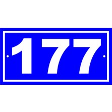 St. Morritz 177 Numara Kapı Numarası 10X20 Cm, Bina, Apartman, Işyeri,villa Numarası