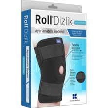 Roll Patella Destekli Ayarlanabilir Bedenli Cırtlı Dizlik
