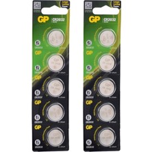 Empressco 2032 10 Adet 3 Volt CR2032 Lityum Düğme Para Pil