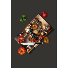 St. Morritz Cam Kesme Tahtası Mutfak ve Şirin Köpek Temalı 35X23 cm