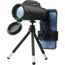 St. Morritz Dürbün 80X100 Ultra Hd Monoküler Zoomlu Su Geçirmez Kamp Kuş Gözlemi Doğa Tripodlu Telefon Tutacağı