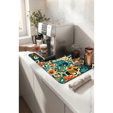 Valerine Life Kahve Espresso Makinesi Matı 35X45CM Çaycı Pad Su Geçirmez Elephant Brew