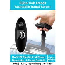 Empressco Seyahat Bavul Ağırlık Tartı Dijital Çok Amaçlı Taşınabilir Bagaj Tartısı Max 40 kg