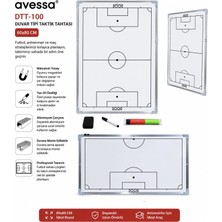 Avessa DTT-100 Duvar Tipi Futbol Taktik Tahtası 60 × 80 cm - Mıknatıslı Yüzey - Yaz Sil Özelliği