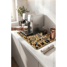 Valerine Life Kahve Espresso Makinesi Matı 35X45CM Çaycı Pad Su Geçirmez Amigurumi Birds