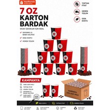 Mada Ambalaj 7 Oz Karton Bardak 3000 Adet Renkli/ Beyaz