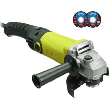 St. Morritz Devir Ayarlı Avuç Içi Spiral Taşlama Makinası 1500W 115-125 mm 2 Adet Disk Hediye