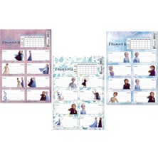 Keskin Color Frozen 2 220130 Ders Programlı Okul Etiketi 3 Set