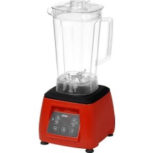 St. Morritz Bar Blender 3 Litre Dijital Şeffaf Kapak Sensörsüz Kırmızı