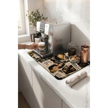 Valerine Life Kahve Espresso Makinesi Matı 35X45CM Çaycı Pad Su Geçirmez Cozy Kitchen Brew