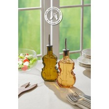 St. Morritz Selen Concept Keman Model El Yapımı Cam Yağdanlık 2'li Set