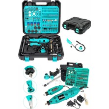 St. Morritz Alman 400 Parça 60.000 Rpm 6 Kademe Devir Ayarlı Hobi Gravür Seti Mini Taşlama Makinesi Seti