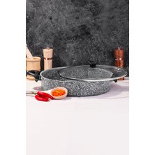 St. Morritz Ultra Granit Basık Tencere 22 cm