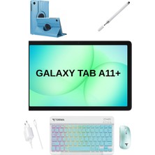 Samsung Galaxy Tab A11+ 8gb 256GB Gri Tablet Rbg(Işıklı Klavye)