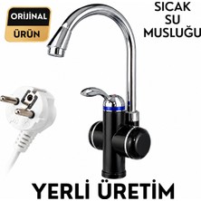 Sıcak Musluk Elektrikli Ani Su Isıtıcı Asg-1p Siyah