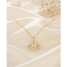Belirtilmemiş Çelik Opal Gezegen Tasarım Kolye