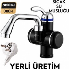 Sıcak Musluk Elektrikli Ani Su Isıtıcı Asg-2p Siyah