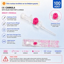 Karvel Medikal Pembe Intraket Branül (Anjiokat) – 1 Kutu 100 Adet