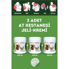 St. Morritz At Kestanesi Jeli, Kas ve Eklem Masaj Kremi 500 ml ( 3 Adet x 500 ml )