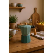 Empressco Bambum Garen Moka Pot 6 Fincan Su Yeşili