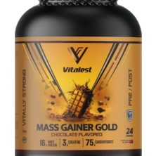 VİTALEST Vitalest Mass Gainer Gold Chocolate Flavored 24 Servis Karbonhidrat Tozu