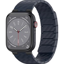 Kmrsfres Movenchy Watch 45MM Carbon Steel Kordon - Lacivert