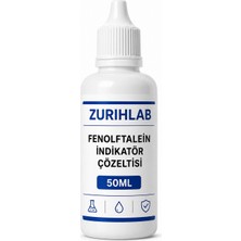 Laboratuvar Market ZURIHLAB Fenolftalein İndikatör Çözeltisi 50 mL - Phenolphtalein %1