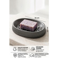 İndecor Houseware Katı Sabunluk Su Giderli Katı Kalıp Sabunluk | Su Tahliye Giderli Katı Sabunluk