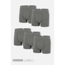 Steve Wolls Erkek Gri 5’li Uzun Paça Bambu Boxer - 25203