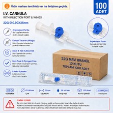 Karvel Medikal Mavi Intraket Branül (Anjiokat) – 1 Koli 1.000 Adet