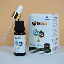 Apideva D3K2 Vitamin Damla | 2'si 1 Arada | Yerli Üretim | Helal Sertifikalı