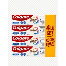 Colgate Total Active Protection Beyazlık Diş Macunu 50 ml + 50 ml Süper Fırsat Paket 4 Adet