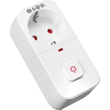 SL-010 16A 750 Joule Akım Korumalı Tekli Priz Anahtarlı Isıya Duyarlı Devre Çocuk Koruma
