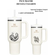 Stanley The Quencher H2.o 1.18L / 40OZ Termos Kişiye Özel Krem 1 Adet