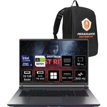 Asus Rog Strix G18 Intel Core Ultra 9 290HX Plus Rtx 5070 Ti 12GB 140W 32GB Ram 4tb + 4tb SSD 18" Wqxga (2560X1600) 300Hz WIN11 Pro G815LR-TT362P444 Gaming Laptop + Per4 Çanta