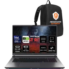 Asus Rog Strix G18 Intel Core Ultra 9 290HX Plus Rtx 5070 Ti 12GB 140W 32GB Ram 4tb + 4tb SSD 18" Wqxga (2560X1600) 300Hz Freedos G815LR-TT362P324 Gaming Laptop + Per4 Çanta