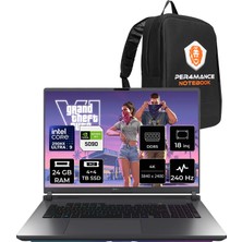 Asus Rog Strix G18 Intel Core Ultra 9 290HX Plus Rtx 5090 24GB 175W 24GB Ram 4tb + 4tb SSD 18" 4K (3840X2400) Wquxga 240Hz Mini LED  Freedos G835LXG-TQ549P318 Gaming Laptop + Per4 Çanta