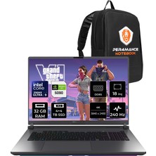 Asus Rog Strix G18 Intel Core Ultra 9 290HX Plus Rtx 5090 24GB 175W 32GB Ram 4tb + 4tb SSD 18" 4K (3840X2400) Wquxga 240Hz Mini LED  Freedos G835LXG-TQ549P324 Gaming Laptop + Per4 Çanta