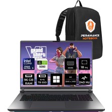 Asus Rog Strix G18 Intel Core Ultra 9 290HX Plus Rtx 5090 24GB 175W 96GB Ram 4tb + 4tb SSD 18" 4K (3840X2400) Wquxga 240Hz Mini LED  WIN11 Pro G835LXG-TQ549P474 Gaming Laptop + Per4 Çanta