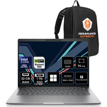 Hp Zbook 8 G2I Intel Core Ultra 7 366H Rtx Pro 500 6gb Gddr7 32GB Ram 1tb SSD 14" Wuxga (1920 x 1200) WIN11 Home DN9T6ESP421 Mobil Iş Istasyonu + Per4 Çanta