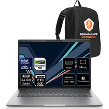 Hp Zbook 8 G2I Intel Core Ultra 7 366H Rtx Pro 500 6gb Gddr7 64GB Ram 2tb SSD 14" Wuxga (1920 x 1200) Freedos DN9T6ESP340 Mobil Iş Istasyonu + Per4 Çanta