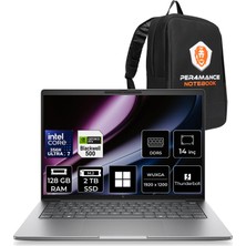 Hp Zbook 8 G2I Intel Core Ultra 7 356H Rtx Pro 500 6gb Gddr7 128GB Ram 2tb SSD 14" Wuxga (1920 x 1200) WIN11 Pro DN5Y7EAP558 Mobil Iş Istasyonu + Per4 Çanta