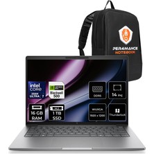 Hp Zbook 8 G2I Intel Core Ultra 7 356H Rtx Pro 500 6gb Gddr7 16GB Ram 1tb SSD 14" Wuxga (1920 x 1200) Freedos DN5Y7EAP309 Mobil Iş Istasyonu + Per4 Çanta