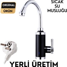 Sıcak Musluk Elektrikli Ani Su Isıtıcı Asg-4p Siyah