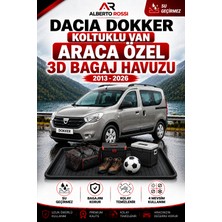 Ar Alberto Rossi Dacia Dokker Koltuklu Van 2013 - 2026 Araca Özel 3D Bagaj Havuzu